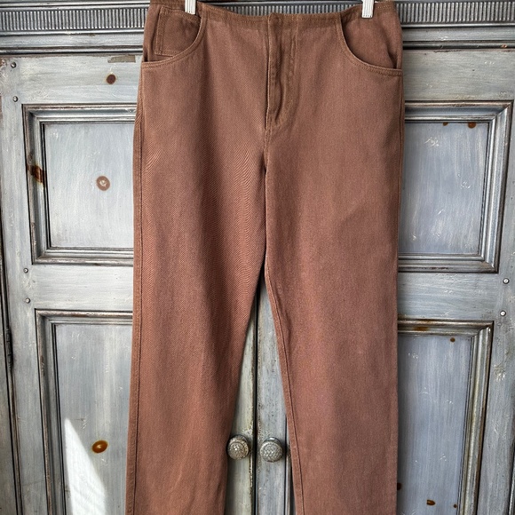 Christopher Esber Deconstruct Denim Jean in Walnut Color Size 8 NWT - Picture 2 of 10